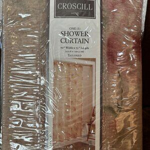 Croscill Home Antique Rose Shower Curtain 70" X 75" Tailored Floral Design